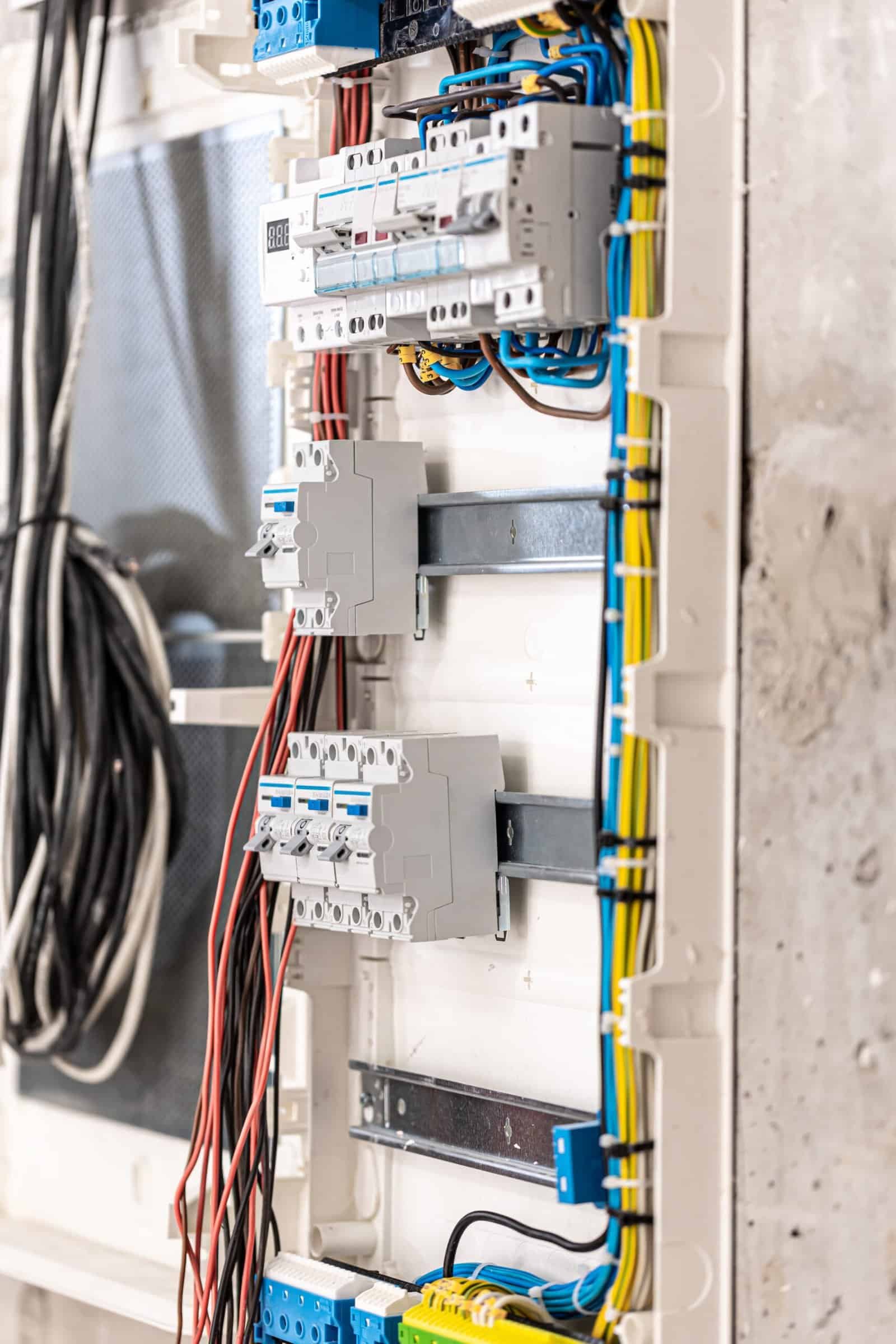 Sistema eléctrico industrial con componentes de alta calidad para instalaciones seguras y confiables.
